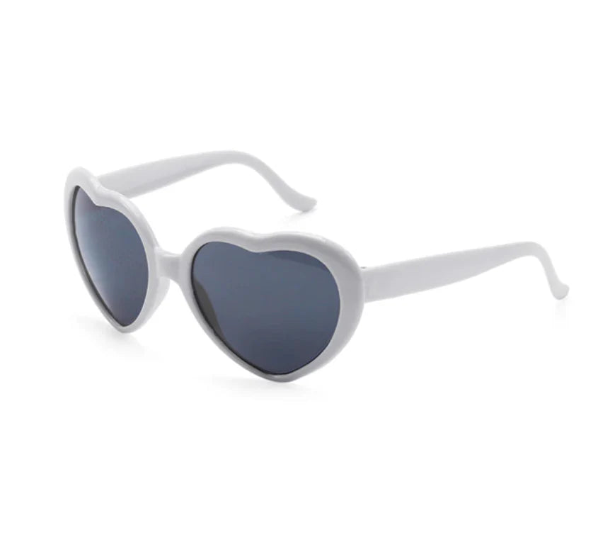 White Heart Diffraction Glasses
